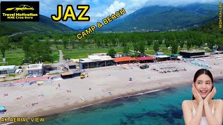 JAZ Kamp i Plaža, Kupanje u Maju 2024 - JAZ Camp & Beach [4K Aerial View] MNE Crna Gora