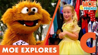 Moe Explores the Letter C | Costumes, Camping & Carving | Full Episodes | Moe & Friends #MoeExplores