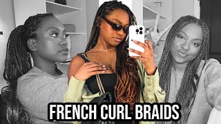 FRENCH CURL BRAIDS TUTORIAL WHILE RATING NETFLIX SHOWS. A mess and a vibe all in one lol