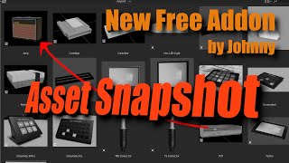 New Plugin for Blender 3.0 Alpha: Asset Snapshot