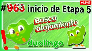 🟢APRENDIENDO INGLES con DUOLINGO - Etapa 5 - Sección 2 👉 UNIDAD: Busca alojamiento- DIA 963 🟢