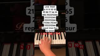 Like That // follow my instagram: jessnotes123 #piano #pianotutorial #pianomusic #babymonster