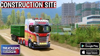 Truckers Of Europe 3 - Construction Site & Off-Road Route Gameplay | 60FPS 4K