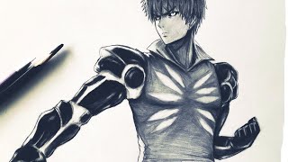 How To Draw Genos | One Punch Man | Step By Step [Tutorial] #onepunchman