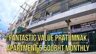 FANTASTIC VALUE PATTAYA PRATUMNAK BUDGET APARTMENT 5,500BHT MONTH Sleep Tight Details in Description