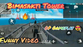 Bimasakti Tower In Free Fire🔥 OP Gameplay And Funny Video Memes 🤣#freefire #memes #bimasakti #shorts