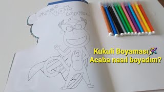 Kukuli Boyaması / Eğlenceli boyama serisi / Kukuli ve Tinky Minky