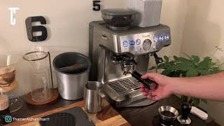 مراجعة مكينة Breville barista express