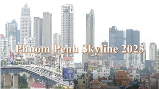 Phnom Penh Skyline Overview of Chroy Changvar Development 2023 | Cambodia