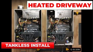 Installing 2 Tankless Water Heaters for my DIY Heated Driveway - Episode 11 [Winter 2019-20]