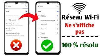 Problème résolu du nom du réseau Wi-Fi qui ne s'affiche pas sur Android