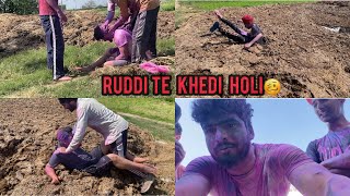 Pind Walyea Dyi Holi 😂 Ruddi Te 🥴😐 #mannwaraich