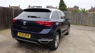 DC18OFM Volkswagen T ROC 1.5 TSI EVO DESIGN SUV 5DR PETROL DSG AUTO SAT NAV BLUETOOTH DAB STEREO