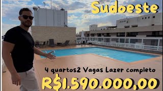 APARTAMENTO 4 QUARTOS COM LAZER COMPLETO SUDOESTE - SQSW 101 - ED MONT CLAIR