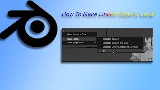 Blender Tutorial How To Make Linked Objects Local #tutorial #blendertutorial #animation #rig