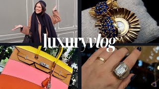 HOLIDAY LUXURY SHOPPING | Hermès, Chanel, Van Cleef & Arpels, Luxury Auction +HERMÈS, Vlogmas | Pia