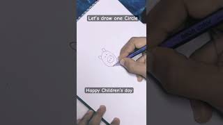 Let’s Draw one Circle #funnyvideo #childrensday #drawing#onecircle #kids#kidsvideo