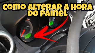 Como acertar e ajustar hora do painel  do fiesta e outros carros.