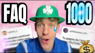 JE VOUS DIT TOUS... ( F.A.Q 1000 ABONNEE )