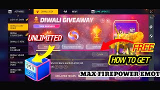 GIVEAWAY: Diwali Box Event Emote in Free Fire