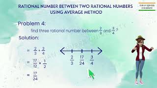 Rational Numbers b/w 2 Rational Numbers using Average Method Worksheet Level2 -10 | Class 8 | AP&TS