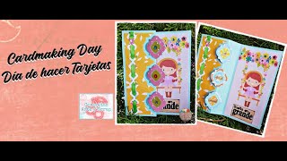 CARDMAKING DAY - DÍA DE HACER TARJETAS - RETO CERECITAS ARTE Y SCRAP - #scrapbooking #card #tarjeta