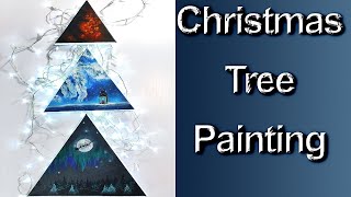 Christmas Winter Acrylic Painting |  Christmas Painting Ideas