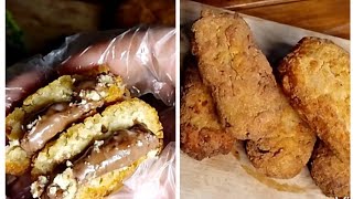 أصابع الشوكولاتة المقلية fried chocolate fingers مزيج من اللذاذة والسعادة والروقان😍