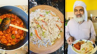 How to make Chicken fried rice with chicken manchurian at home | Zaki Nagar |