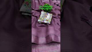 Heavy linen silver lining strip on sarees for Rs. 1550