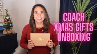 Coach Xmas Gifts Unboxing | #coach #coachnewyork #coachny