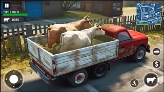 Farm Animal Truck TransportSimulatorReal hiran Transporter TruckDriving 3d Android Games Play part-9