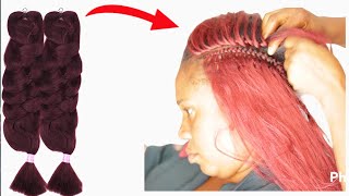 FISH BONE FEEDIN CORNROW / Detailed Tutorial