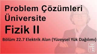 Üniversite Fizik II - Bölüm 22.7 Elektrik Alan (Yüzeysel Yük Dağılımı)