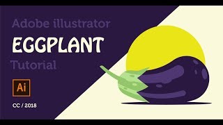 Adobe illustrator, designing a vector Eggplant  tutorial