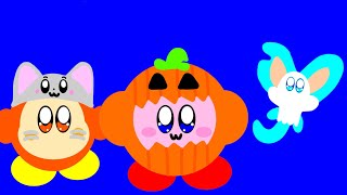 Kirby Bandana Dee & Elfilin wearing their Halloween Costumes 👻🎃 (Speedpaint/Timelapse)