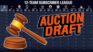 Fantasy Football Auction Draft 2023 (Subscriber League)