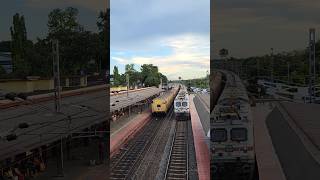 Surprise Capture Wap4 ICF Meet Wap7 LHB at Chandannagar Station #shorts #viral