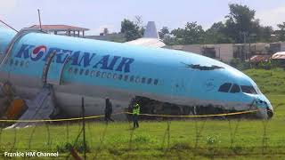 A passenger airplane suffered a runway excursion | Airbus A330 Korean Air Crash