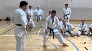 kagawa-sensei demonstrating a part from kata gojushiho-sho