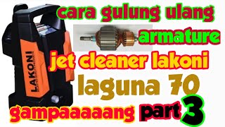 cara gulung dinamo pompa steam laguna 70