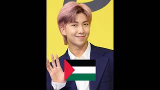 BTS RM SUPPORT PALESTINE #bts #everythings #palestine