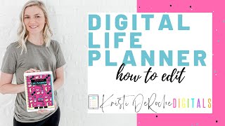 Digital Life Planner | Retro Theme | How to Edit Video