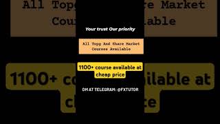 All forex and share market courses available at telegram on cheap price | stock market | telegram |