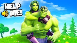 I Stream Sniped As HULK To PROTECT SHE-HULK in Fortnite!