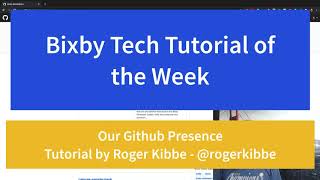 Using the Bixby Developers Github