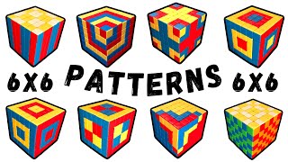 8 COOL PATTERNS | 6x6 Rubik's Cube (Pt.1)