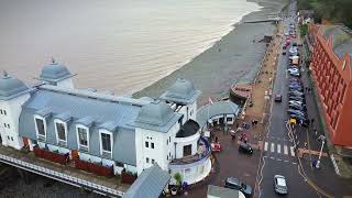 Penarth Pier 4k drone footage filmed on DJI MINI 3, 21.01.24.