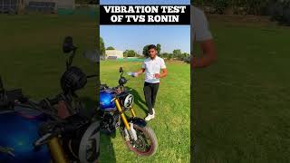 TVS Ronin Vibration Test | पूरी Bike हिलतीं ह ।#tvsronin