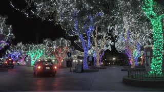 Holiday in the Park Christmas Lights Drive-Thru | Six Flags Magic Mountain [4K 60fps]